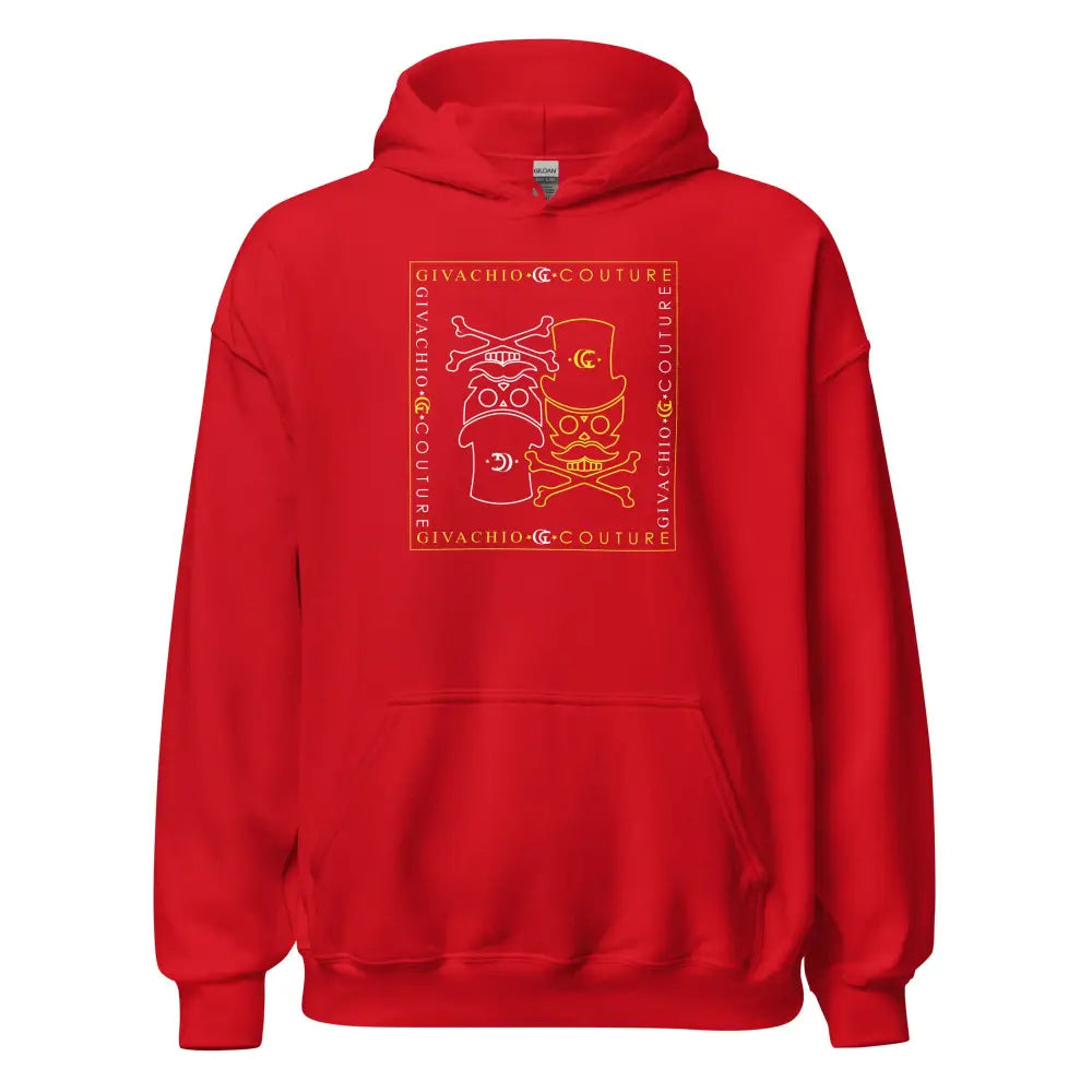 Leisurewear Atomic Skull Hoodie - Red / S