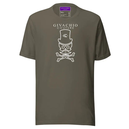 Mad White Skull T-Shirt - Army / S - T-Shirts