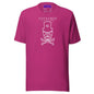 Mad White Skull T-Shirt - Berry / S - T-Shirts