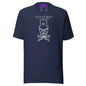 Mad White Skull T-Shirt - Navy / S - T-Shirts