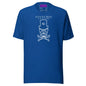 Mad White Skull T-Shirt - True Royal / S - T-Shirts