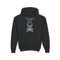 Mad White Skull Youth Hoodie - S / Black - Kids clothes