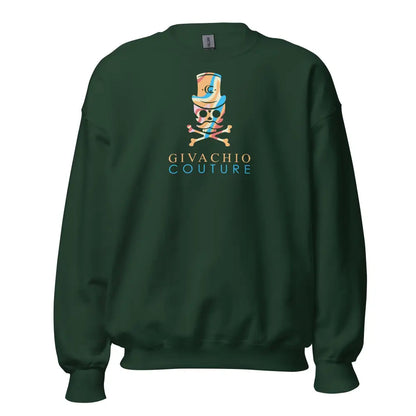 MadHaze Skull Sweatshirt - Forest Green / S