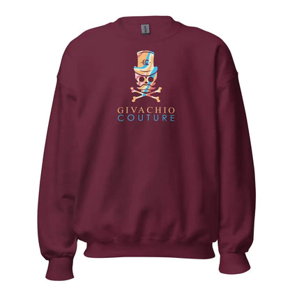 MadHaze Skull Sweatshirt - Maroon / S