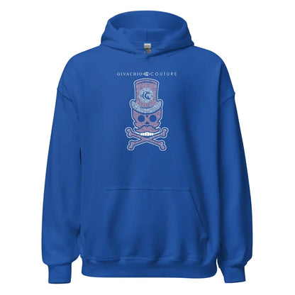 Memorable Pinky Bone Skull Hoodie - Royal / S