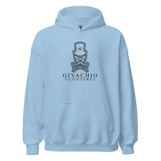 Noir Skull Hoodie - Light Blue / S
