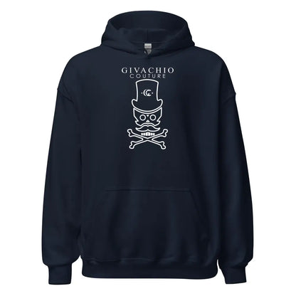 Noir Skull Hoodie - Navy / S