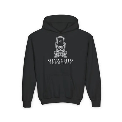 Noir Skull Youth Hoodie - S / Black - Kids clothes