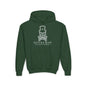 Noir Skull Youth Hoodie - S / Forest Green - Kids clothes