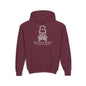 Noir Skull Youth Hoodie - S / Maroon - Kids clothes