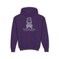 Noir Skull Youth Hoodie - S / Purple - Kids clothes