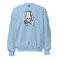 Patch Up Skull Sweatshirt - Light Blue / S