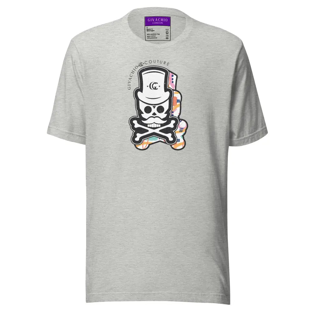 Patch Up Skull T-Shirt - Athletic Heather / S - T-Shirts