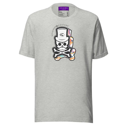 Patch Up Skull T-Shirt - Athletic Heather / S - T-Shirts