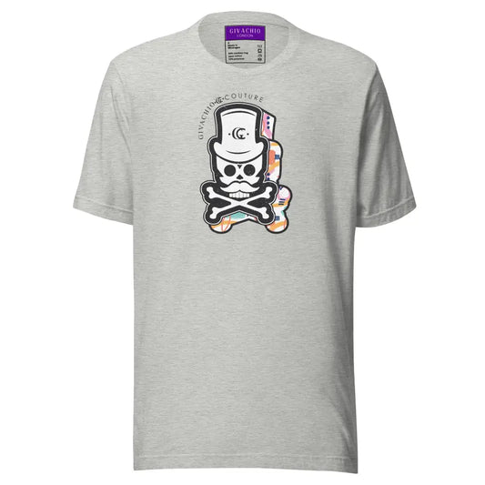 Patch Up Skull T-Shirt - Athletic Heather / S - T-Shirts