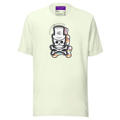 Patch Up Skull T-Shirt - Citron / S - T-Shirts