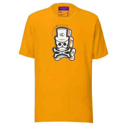 Patch Up Skull T-Shirt - Gold / S - T-Shirts