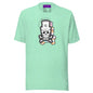 Patch Up Skull T-Shirt - Heather Mint / S - T-Shirts