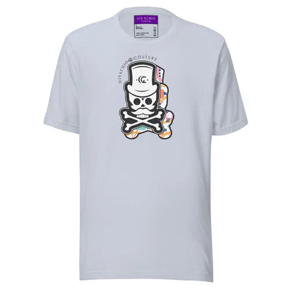 Patch Up Skull T-Shirt - Light Blue / S - T-Shirts