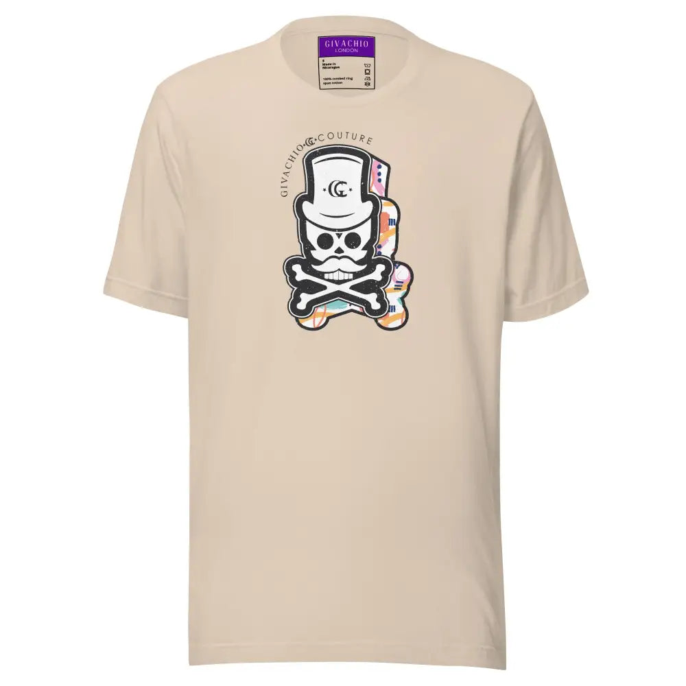 Patch Up Skull T-Shirt - Soft Cream / S - T-Shirts