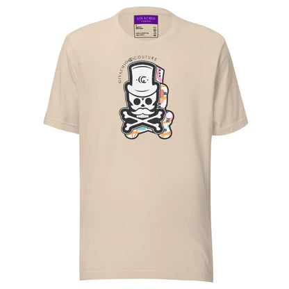 Patch Up Skull T-Shirt - Soft Cream / S - T-Shirts