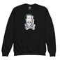 Patch Up Skull Youth Sweatshirt - Black / XS