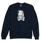 Patch Up Skull Youth Sweatshirt - Navy / XS