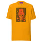 Red Raven Skull T-Shirt - Gold / S - T-Shirts