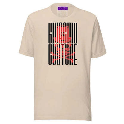 Red Raven Skull T-Shirt - Soft Cream / S - T-Shirts