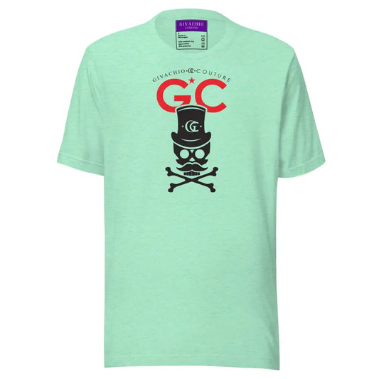 Royal Black Skull T-Shirt - Heather Mint / S - T-Shirts