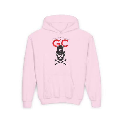Royal Black Skull Youth Hoodie - S / Light Pink - Kids clothes