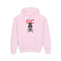 Royal Black Skull Youth Hoodie - S / Light Pink - Kids clothes