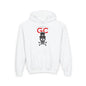 Royal Black Skull Youth Hoodie - S / White - Kids clothes