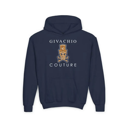 Silvo Skull Youth Hoodie - S / Navy - Kids clothes