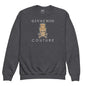 Silvo Skull Youth Sweatshirt - Dark Heather / XS