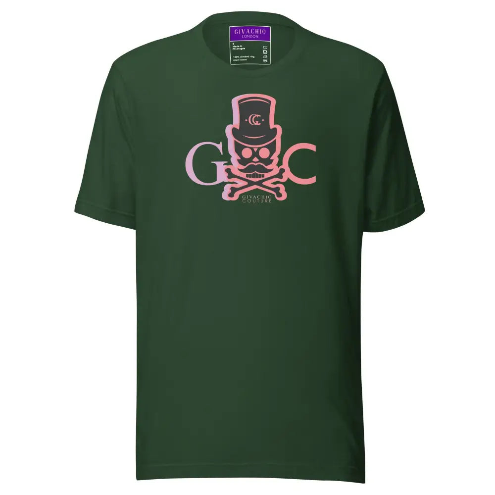 Skull faded T-Shirt - Forest / S - T-Shirts