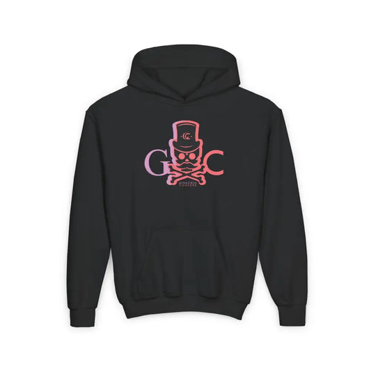 Skull Faded Youth Hoodie - S / Black - Kids clothes