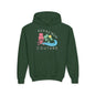 Skull Island Youth Hoodie - S / Forest Green - Kids clothes