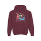 Skull Island Youth Hoodie - S / Maroon - Kids clothes