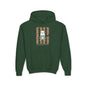 Skull Leopord Youth Hoodie - S / Forest Green - Kids clothes