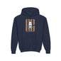 Skull Leopord Youth Hoodie - S / Navy - Kids clothes
