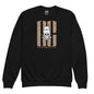 Skull Leopord Youth Sweatshirt - Black / XS