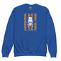 Skull Leopord Youth Sweatshirt - Royal / XS