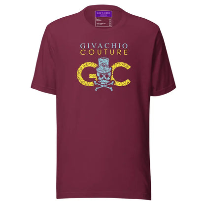 Skullviva T-Shirt - Maroon / S - T-Shirts