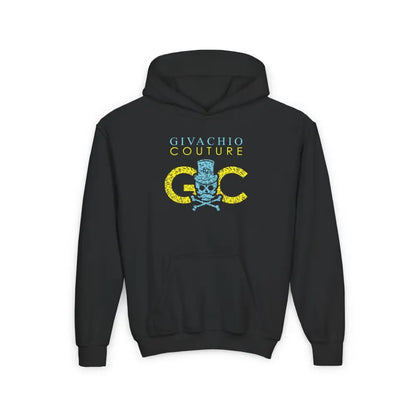 Skullviva Youth Hoodie - S / Black - Kids clothes