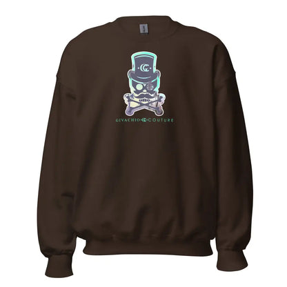 Skyure Skull Sweatshirt - Dark Chocolate / S