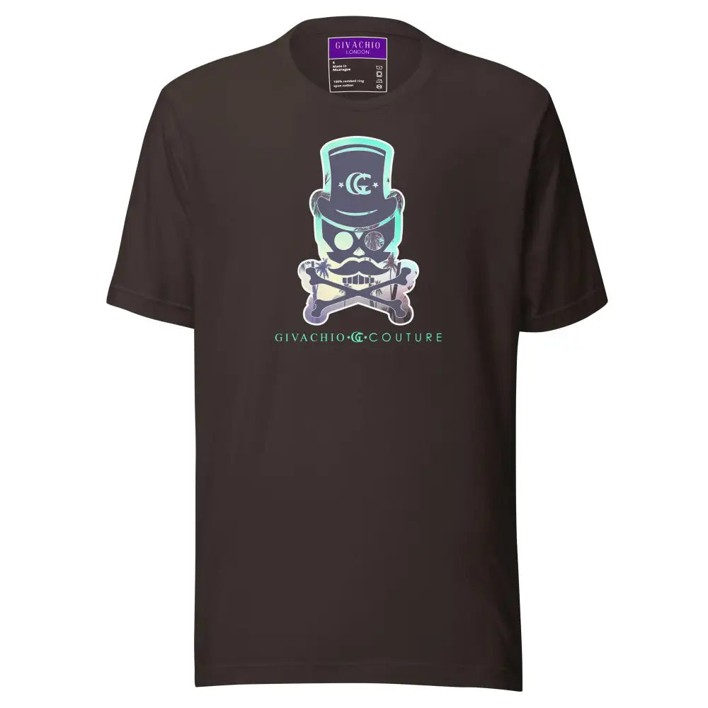 Skyure Skull T-Shirt - Brown / S - T-Shirts