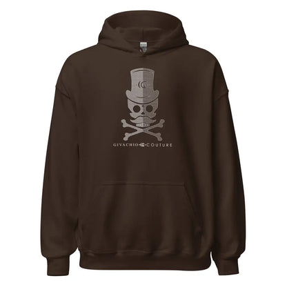 Teal Blue Hoodie - Dark Chocolate / S